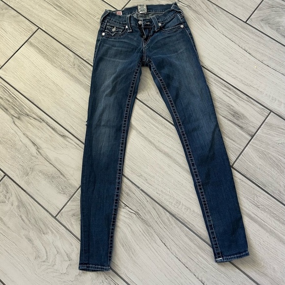 True Religion Indigo Skinny Jeans - Picture 1 of 6